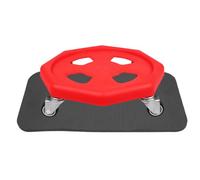 HAPINARY Stomach Flattener Exerciser and Pp Material Abdominal Training Plate with Silent Design Red Abdominal Exercise Sliding Disc Includes Knee Cushion Pad for Core Workouts for Home