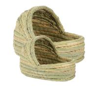 HAPINARY Straw Chicken Coop Nest Comfortable Sleep Nest for Chickens Small Animals