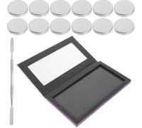 HAPINARY Sturdy Empty Eyeshadow Palette with Magnetic Pu and Iron Material, Stable Makeup Tray for DIY Cosmetics Lovers, Portable Design Fits in Your Bag for Easy Use