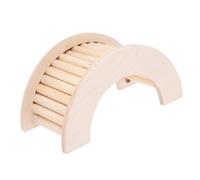 HAPINARY Sturdy Wooden Ladder for Hamster Toys Safe Climbing Accessory for Dwarf Hamster Cage Natural Wood Hideout Toy