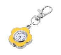 HAPINARY Sunflower Shaped Quartz Nurse Fob Watch with Luminous Function and Lightweight Alloy Design, Stylish Clip Pocket Watch for Daily Use and Nursing Shifts