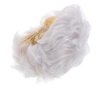 HAPINARY Synthetic Grey Short Hair Wig for Women Elderly Wig for Older Ladies High Temperature Fiber