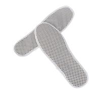 HAPINARY Thermal Foot Pad Insoles Tourmaline Nylon Self-Heating Nano Ceramic Powder 26.5x9cm Tailorable White for Foot Pain