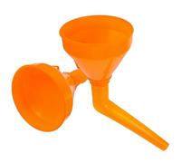 HAPINARY Thickened Plastic Funnels with Long Stem Design 2pcs Multi-functional for Car and Motorcycle Refueling for Outdoor Driving and Emergency Use