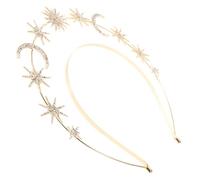 HAPINARY Tiara for Women Girls Bridal Bridesmaid Prom Gifts for for for Cosplay Headband Moon Crown Hair Accessories Rhinestones