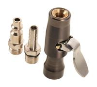 HAPINARY Tire Pump Air Chuck Adapter with Self-locking Mechanism, Compact Portability and Wide Compatibility for Car and Motorcycle Tire Valve Stem Inflation in Outdoor Environments