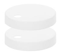 HAPINARY Toilet Bolt Caps Covers 55mm White Plastic Decorative Screw Covers for Toilet Seat Hinge Fixing Repair Parts Small Universal Set of 2 for Bathroom Maintenance