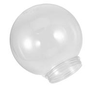 HAPINARY Transparent Acrylic Globe Light Shade 15cm Diameter Replacement for Outdoor Courtyard and Fence Lighting