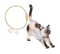 HAPINARY Transparent Pet Hair Storage Keychain Capsule Portable Cat Whisker Organizer Keepsake Holder Lightweight Hair Container for Pet Memorials and Accessories
