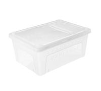 HAPINARY Transparent Plastic Reptile Feeding Box with Ventilation Durable Material Suitable for Spiders Geckos Snakes and Tortoises Portable Habitat Container for Pets
