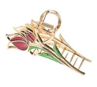 HAPINARY Tulip Flower Hairpin Flower Clips for Women Long Hair Claw Clips Hair Accessory
