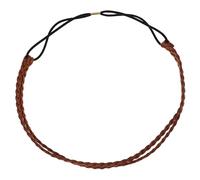 HAPINARY Twisted Braid Hairband Double Layer Retro Suede Headband for Women Brown Color Non-slip Design for Everyday Use and Stylish Hair Accessories
