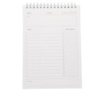 HAPINARY Undated Planner Notepad with 80 Sheets, Portable Daily Schedule to Do List Organizer Made of Paper and Aluminium Alloy, Desk Planner for Students and Gift for Family Members