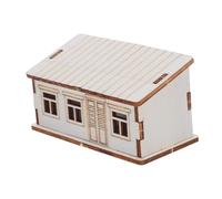 HAPINARY Unfinished Small Wooden Log Cabin Model House Kit for Painting Rustic DIY Miniature Wood Cabin for Christmas Table Centerpieces and Holiday Home Decoration Gift for Adults