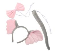 HAPINARY Unique Elephant Headband and Bow Tie Set Women's Elephant Ears Adult Costume Accessory Party Wear