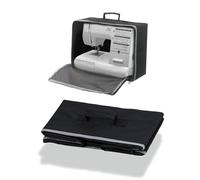 HAPINARY Universal Sewing Machine Cover with Oxford Fabric and Multiple Compartments for Craft Room and Travel Compatible with Models