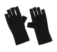 HAPINARY UV Protection Gel Gloves Fingerless for Manicure Lightweight Breathable Polyester UV Light Barrier for Women Nail Technicians DIY Nail Care