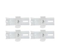 HAPINARY Venetian Blind Brackets 4pcs Iron Curtain Fixing Bracket Set with Corrosion Resistant White Easy to Install for Bedroom and Dining Room Window Treatment Hardware