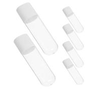 HAPINARY Water Flosser Storage Case 6Pcs Portable Plastic Organizer with Moisture-Resistant Design for Oral Irrigator Tips and Orthodontic Care