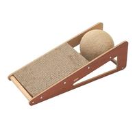 HAPINARY Wear-resistant Sisal Cat Scratching Ball with Stable Floor Scratcher Board, Small Integrated Kitten Scratcher for Household Cats and Interactive Claw Grinding