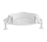 HAPINARY Wheelchair Dining Plate with 10 Inch Anti-Spill Suction Base, Messfree Plastic Scooper Tray for Seniors and Adults, Eating Aid for Home Use and Nursing Care