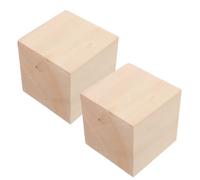 HAPINARY Wood Blocks for Carving 2Pcs 7.5X7.5X7.5Cm Unfinished Basswood Cubes Suitable for Hand Carving and Art Crafting
