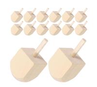 HAPINARY Wood Hanukkah Dreidel Decorations 15Pcs Unfinished Wooden Spinning Tops for Teens DIY and Chanukah Family Gatherings