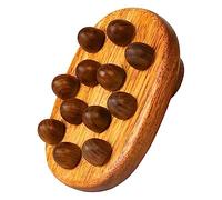 HAPINARY Wood Massage Brush for Cellulite and Manual Acupoint Massager for Home Use Helps Body Shaping and Stomach Massage