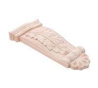 HAPINARY Wood Shelf Corbels Precision Carved Solid Wood Roman Column Brackets for Settings Decorative European Style Wall Moulding