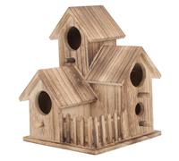 HAPINARY Wooden Bird Nesting Cottage for Parakeets Durable Outdoor Nest House for Birds for Breeding Garden Decor Comfortable Easy to Clean