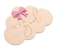 HAPINARY Wooden Growth Props for Baby Photo Rustic Welcome World Sign