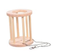 HAPINARY Wooden Hay Feeder Rack for Rabbits and Guinea Pigs Small Animal Feeding Manger with Chain Protects Food From Contamination Suitable for Bunnies Chinchillas and Other Pets