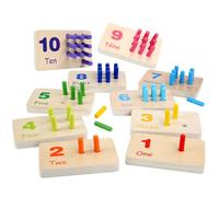 HAPINARY Wooden Number Peg - Montessori Educational Sensory for Attention Training and Logical Thinking, Compact Reusable Plaything for Early Development