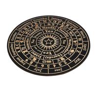 HAPINARY Wooden Pendulum Board Tarot Divination with Symbols and Elegant Design for Spiritual Home Decor and Witchcraft Use