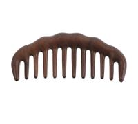 HAPINARY Wooden Scalp Massager Comb with Hand-polished Smoothness and Non-splinter Design, Natural Sandalwood Material Featuring Beautiful Grain Patterns, for On-the-go Use and Hair Care