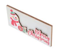 HAPINARY Wooden Snowman Cash Box with Integrated Card and Money Holder Xmas Wallet for Women Festive Christmas Party Tabletop Decoration Compact Holiday Organizer for Cards and Cash