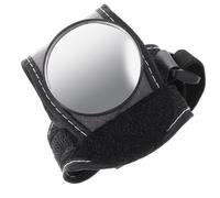 HAPINARY Wrist Strap Bike Mirror Adjustable Convex Reflective Lens Rearview Mirror Lightweight Cycling Accessory for Urban Cyclists Black