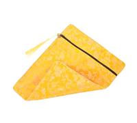 HAPINARY Yellow Brocade Buddhist Book Pouch with Serene Dragon Pattern Portable Scripture Storage Bag for Bible Quran Documents and Pen Organizer Convenient Handheld Design for Personal and