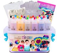 Hapinest Tie Dye Party Kit Arts and Crafts Gifts for Kids Girls and Boys Group Activities for Teens Ages 8 9 10 11 12 13 Years and Up - 18 Pre-Filled Bottles with 14 Vibrant Colors