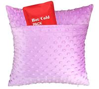 HapiPoppy Heart Surgery Pillow with Pocket for After Open Heart Surgery Recovery Pillows Bypass Cardiac Coughing Comfort Patients Gifts, Minky Dot Lavender