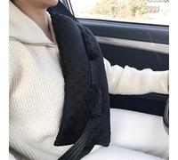 HapiPoppy Mastectomy Surgery Pillows Breast Cancer Post-Surgery Seatbelt Pillow Heart Bypass Pacemaker Chemo Port Gifts for Women Minky Dot Black