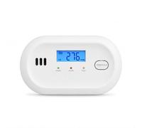 Hapippofa Carbon Monoxide Alarm with Digital Display, Battery Powered CO Detector with Replaceable AA Batteries, 10-Year Sensor Life, 85 dB Alert, EN 50291, for Home & Travel, 1 Pack