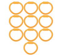 Hapivida 10Pcs Nylon Bull Nose Ring for Cattle, Lightweight Farm Livestock Equipment Accessory for Cows and Farm Management