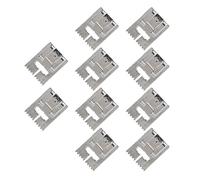Hapivida 10Pcs Pintuck Presser Foot,Snap on Pintuck Foot,Universal Sewing Machine Accessories for Most Domestic Sewing Machines(9 Grooves)