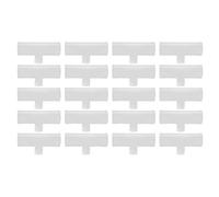 Hapivida 20Pcs Chicken Tee Tube Leak Proof Drill Free Waterer Fitting (Four-quarter tee pipe)
