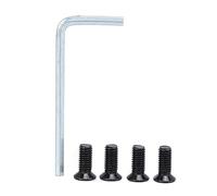 Hapivida 4 Pcs Scooter Handlebar Screw, Forehead Screws with Hex Wrench, M5 Thread Front Fork Tube Screw for E-Scooter Part Accessories