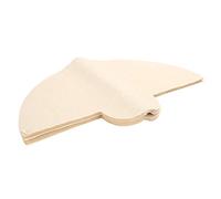 Hapivida 40Pcs Wood Fiber Fan Shaped Coffee Filter Paper Disposable