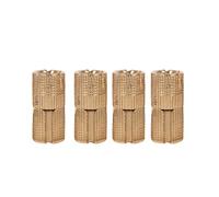 Hapivida 4pcs Copper Cabinet Door Concealed Hinge, 180 Degree Opening Angle, 10mm 12mm 14mm 16mm Size Options, Max Load Capacity 8kg, for Lightweight Worktops Tables and DIY (12mm)
