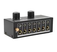 Hapivida 6 Port Audio Switch 6 Input 1 Output Audio Splitter Switcher Box with Volume Control for Phone Laptop Speaker Headphone PC Computer