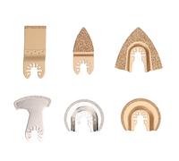 Hapivida 6PCS Oscillating Saw Blades, Diamond & Carbide Multi Tool Blades for Ceramics, Concrete, Tile, Grout Cutting, Quick Release Oscillating Tool Blades with Individual Packagi